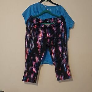 XERSION WOMAN LEGGINGS  CAPRI  SET  XL